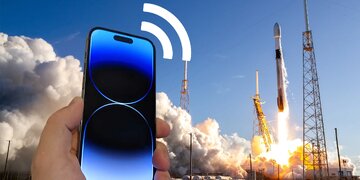 اینترنت ماهواره‌ای در گوشی‌های عادی قابل دسترسی می‌شود