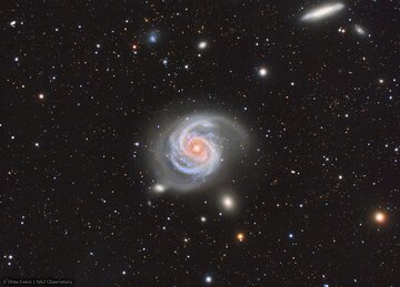 زیباترین کهکشان مارپیچی که با تسکوپ‌های آماتوری هم دیده می‌شود+عکس