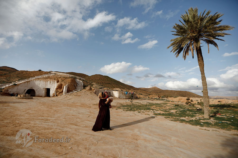 خانه‌های زیرزمینی در تونس/ تصاویر 