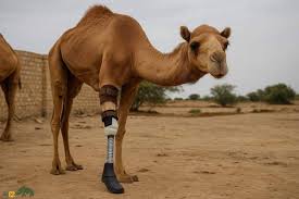  شتر پاکستانی با پای مصنوعی دوباره راه رفتن را آموخت