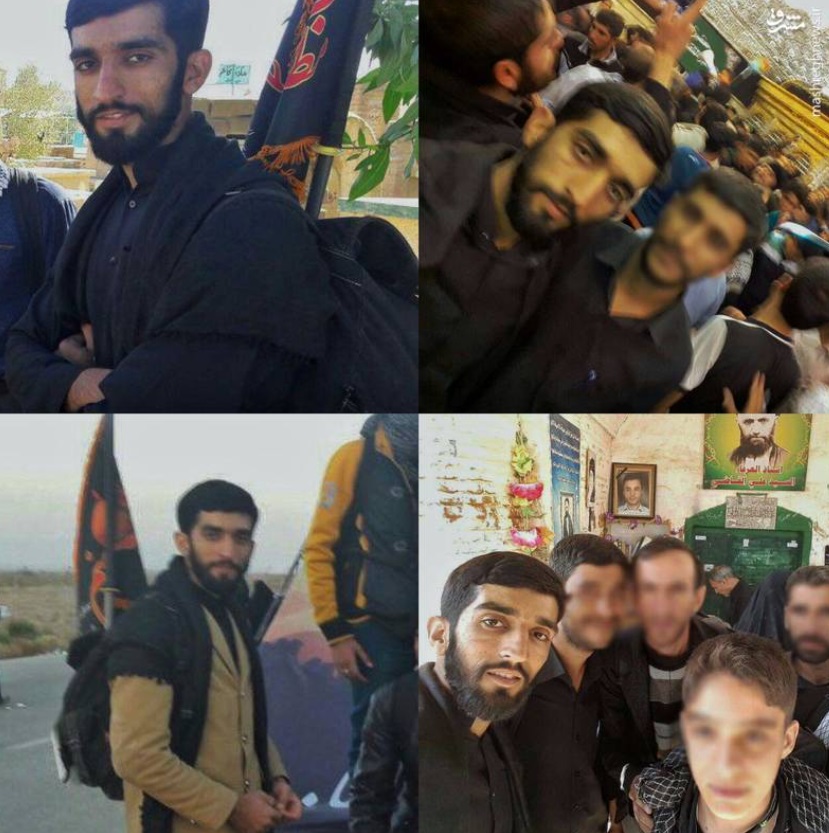 تصاویری از شهید حججی در پیاده روی اربعین