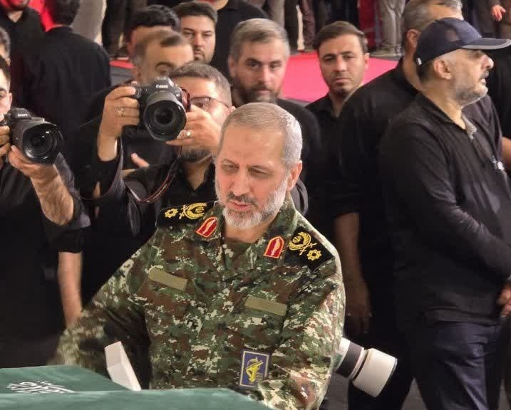  حضور سردار سید مجید موسوی در مراسم وداع با رهبر شهید انقلاب