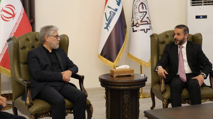 دکتر سیمایی صراف با رئیس بیت‌الحکمه عراق دیدار کرد