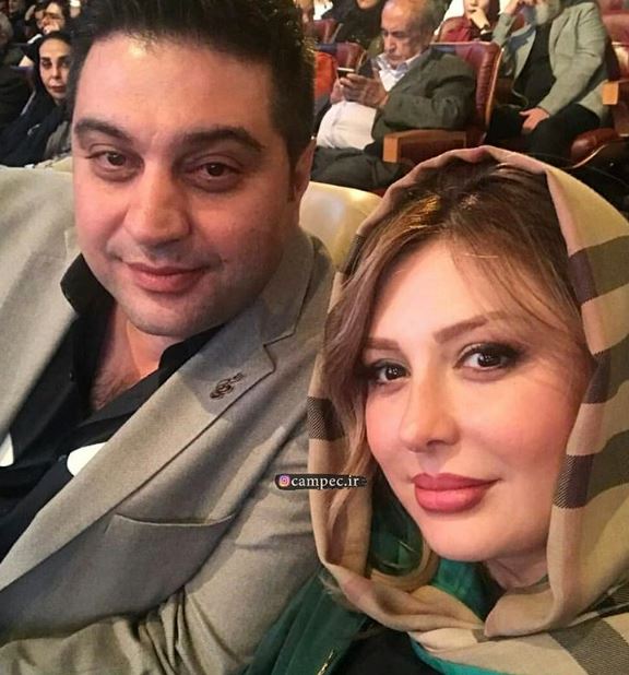عکس: نیوشا ضیغمی و همسرش در جشن حافظ