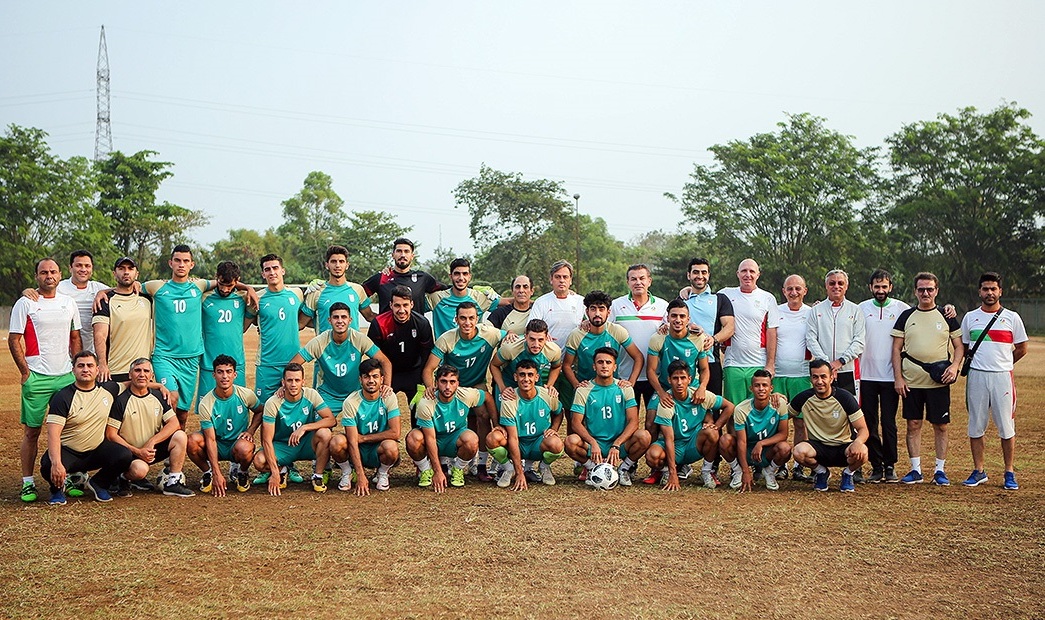 دومین تمرین تیم ملی امید ایران در اندونزی
