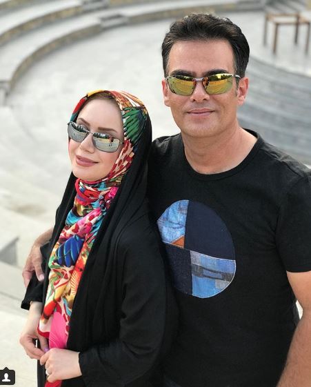 عکس: رونمایی خانم مجری از همسرش
