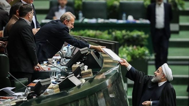 روحانی ۴ وزیر پیشنهادی را به مجلس معرفی کرد 