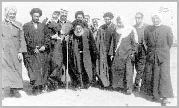 عکس: آیت الله شاهرودی در پیاده‌روی اربعین 