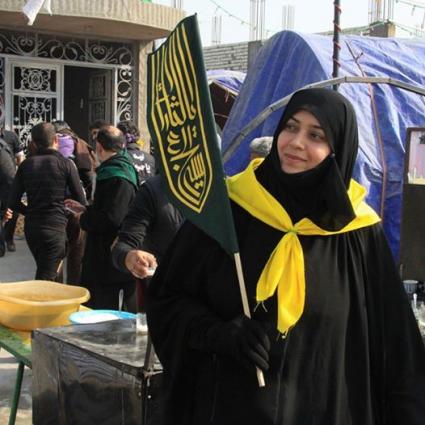 حس و حال عجیب الهام چرخنده در کربلا 