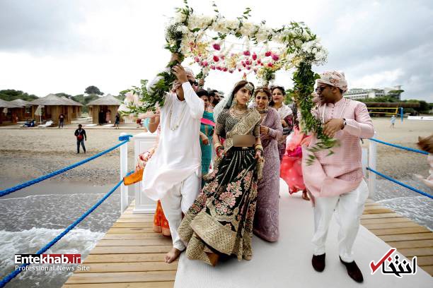 عکس: عروسی ۱.۵ میلیون دلاری زوج هندی!