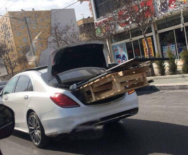 عکس: جابجایی بار با ماشین ۵ میلیارد تومانی!
