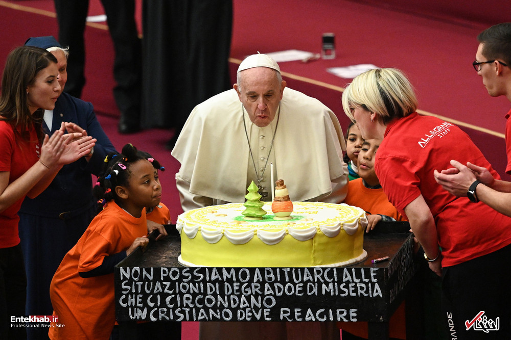 جشن تولد پاپ در واتیکان +عکس