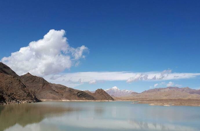 تصویری زیبا از سد دامغان پس از بارندگی‌های اخیر