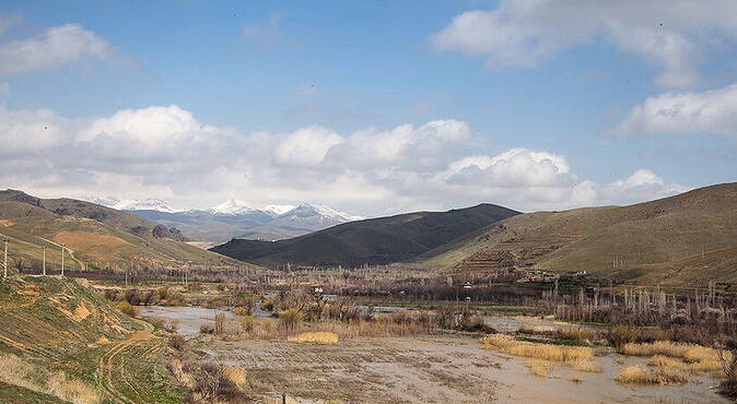زمین‌های کشاورزی کرمانشاه و سنندج زیر آب +عکس