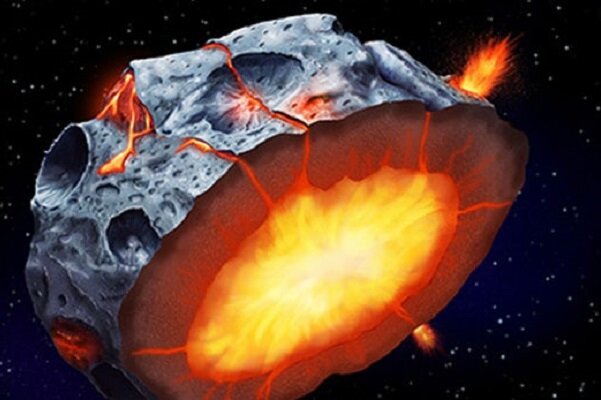 سیارک‌های اولیه آتشفشان های پرتابگر آهن بود‌ه‌اند