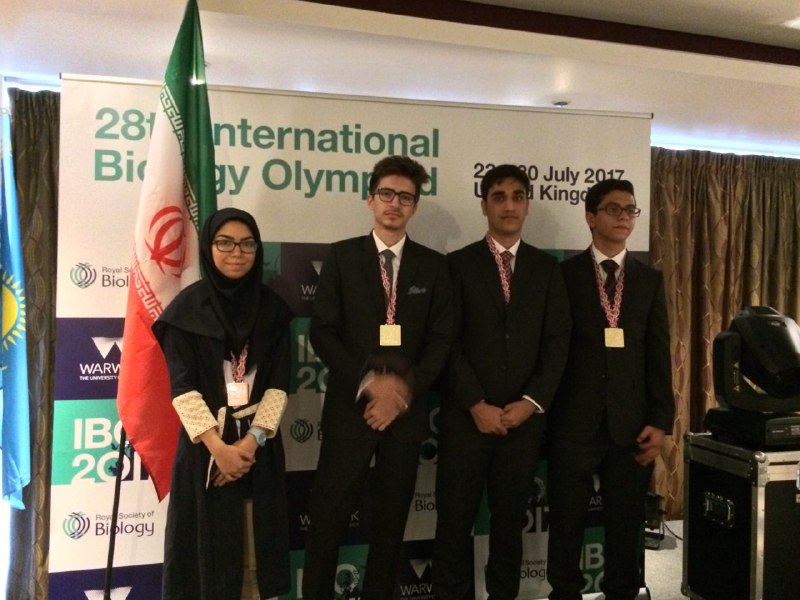 کسب ۲ طلا، یک نقره و یک برنز توسط دانش‌آموزان ایرانی در المپیاد جهانی زیست‌شناسی