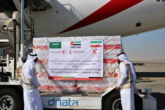 امارات و عربستان هم به کمک سیل زدگان ایران آمدند