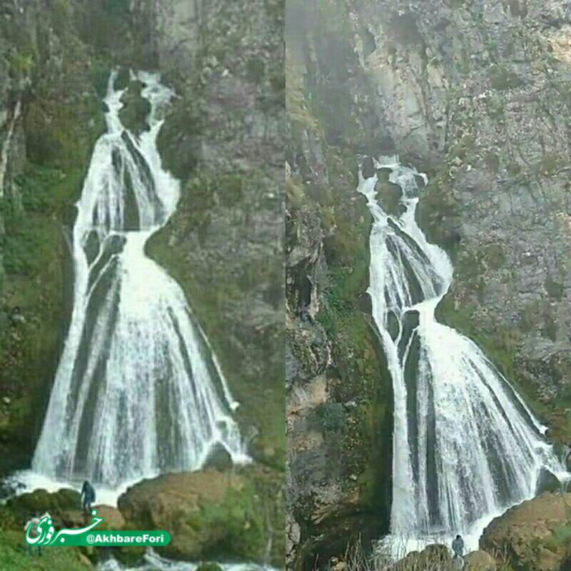 این تصویر لباس عروس نیست آبشار عروسه + عکس