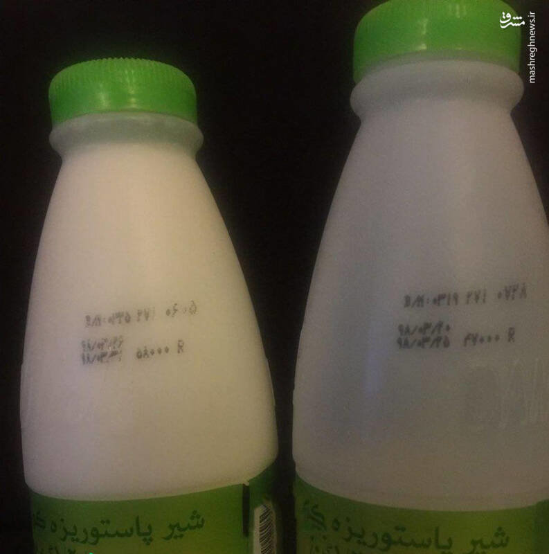 گران‌ شدن ۱۰۰۰ تومانی شیر در چند ساعت + عکس