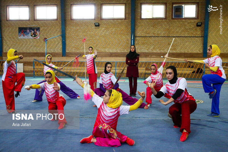 دختران شمشیر و نیزه به دست ایرانی +عکس