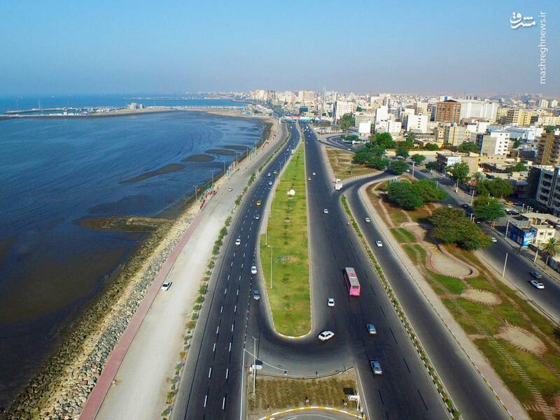 نمایی زیبا از خیابان ساحلی بندرعباس +عکس نمایی زیبا از خیابان ساحلی بندرعباس +عکس