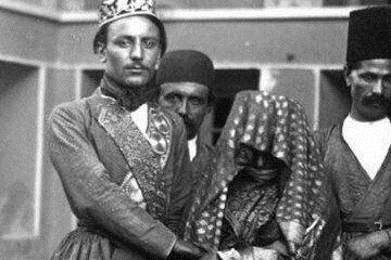 عروس و داماد در زمان قاجار +عکس