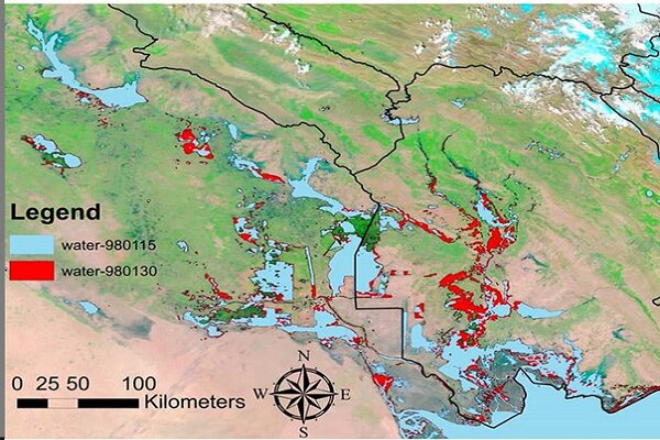 ارائه گزارش برآورد خسارات سیل با داده‌های ماهواره به وزارت کشور