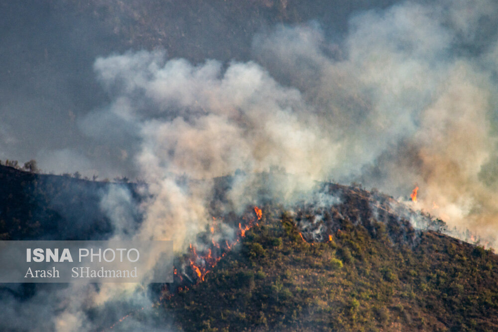 جنگل‌های ارسباران هم در آتش سوخت +عکس