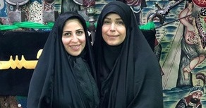  خانم مجری در قدیمی‌ترین تکیه تهران +عکس