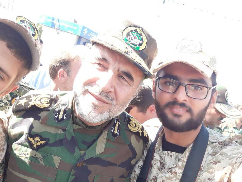 سلفی سرباز و فرمانده نیروی زمینی در موکب اربعین +عکس