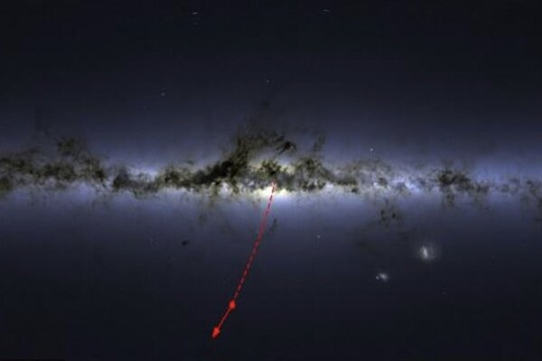 ستاره فراری با سرعت حرکت ۳ میلیون مایل بر ساعت کشف شد