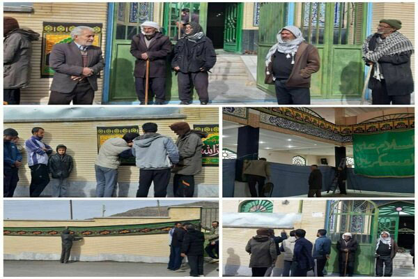 زادگاه سردار سلیمانی سیاه‌ پوش شد +عکس