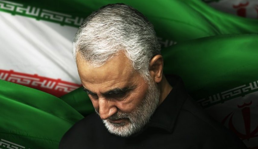 خودروی حامل پیکر سردار سلیمانی در کاظمین +عکس