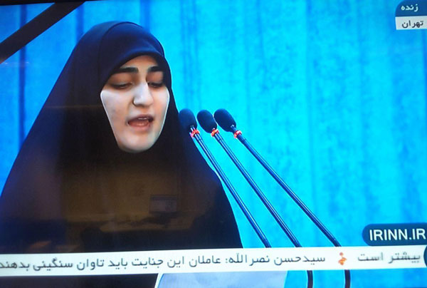 سخنرانی دختر سردار سلیمانی در محضر رهبری +عکس