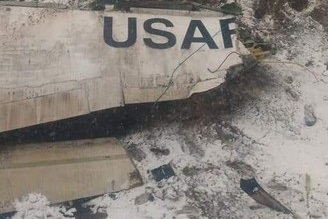 اجساد و لاشه هواپیمای آمریکایی در افغانستان +عکس