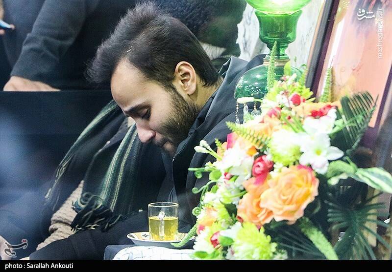 فرزند سردار سلیمانی در مراسم عزاداری کرمان +عکس
