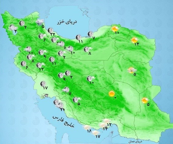 بارش سنگین برف در این استان‌ها +عکس
