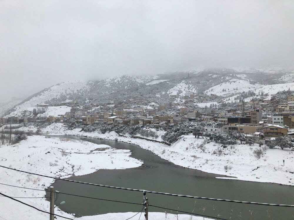 تصویری زیبا از رودبار برفی +عکس تصویری زیبا از رودبار برفی +عکس