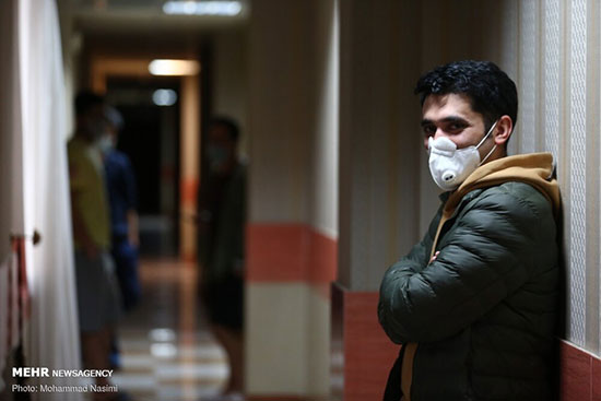 دانشجویان ایرانی مقیم چین در قرنطینه +عکس