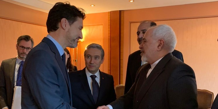 دیدار ظریف و نخست وزیر و وزیر خارجه کانادا در مونیخ