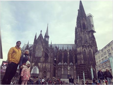یکتا ناصر و همسرش در خیابان‌های آلمان +عکس