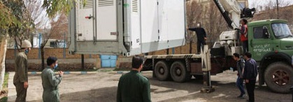 برپایی بیمارستان صحرایی سپاه در قم +عکس