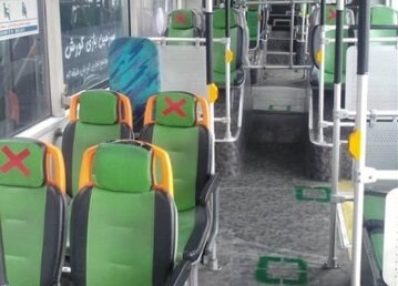 محل جدید نشستن و ایستادن در اتوبوس‌های تهران+عکس