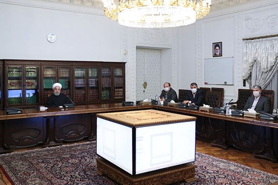 روحانی در ستاد ملی مقابله با کرونا+عکس