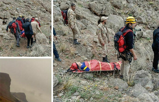 بی‌احتیاطی منجر به سقوط از کوه صفه شد +عکس