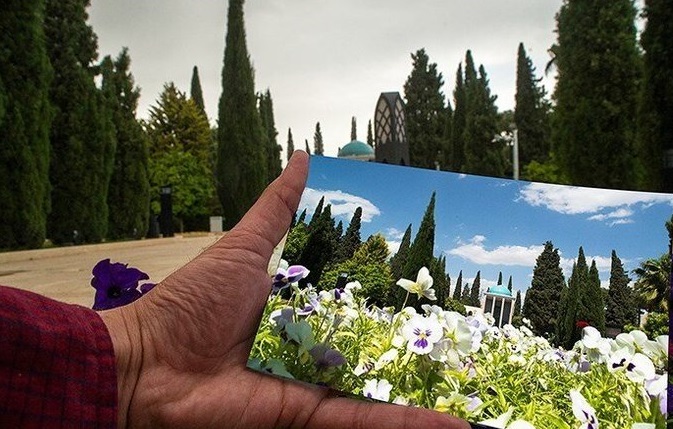 ابتکار جالب در عکاسی از مقبره سعدی شیرازی +عکس