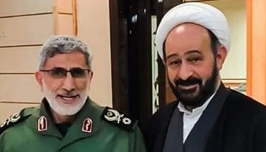سردار قاآنی در کنار فرمانده مقاومت لبنان+عکس