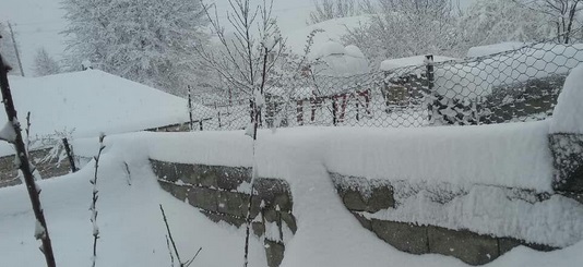 ارتفاع برف امروز اسالم +عکس