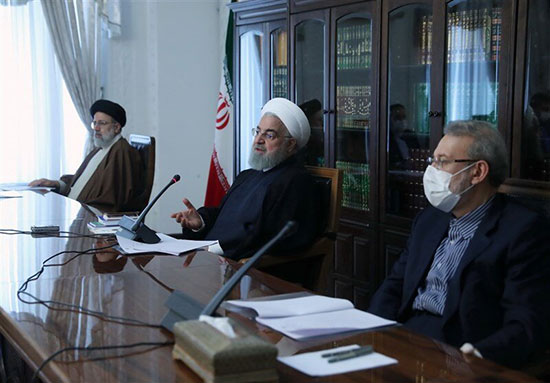 جلسه امروز روحانی، لاریجانی و رئیسی+عکس