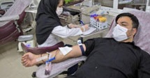 اهدای خون در شب بیست و یکم رمضان+عکس